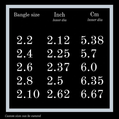 bangles size guide chart