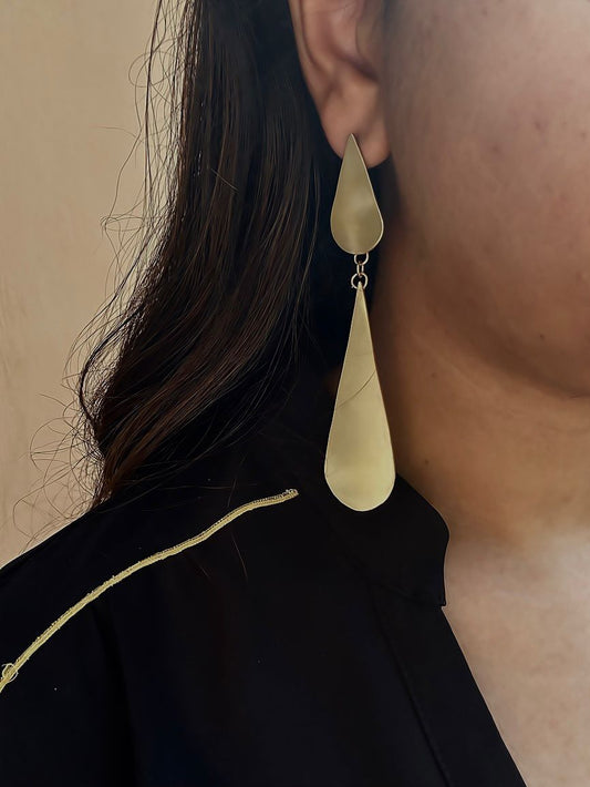 brass earrings for women